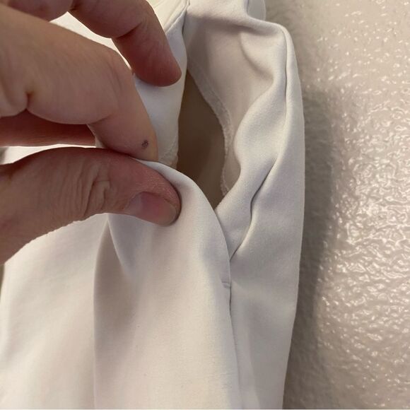 Boden White Chino coastal dress pants trouser slacks cropped mid rise 4R - Picture 4 of 13